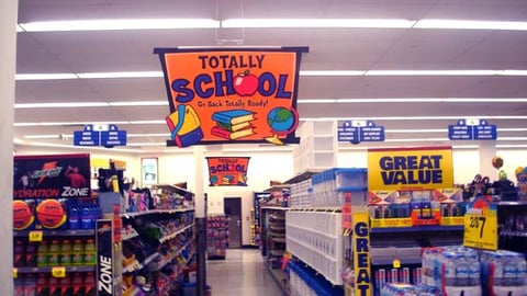 Walgreens Back-to-School Ceiling Hanger