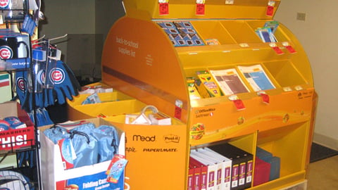 OfficeMax Safeway Back-to-School Display