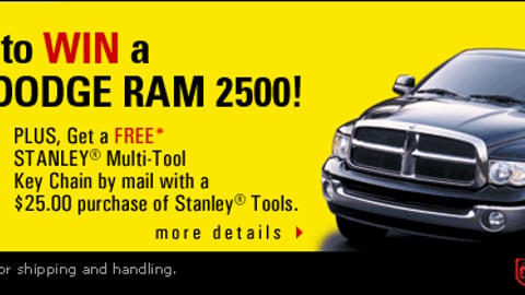 Lowe's/Stanley Sweepstakes