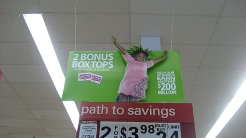 General Mills Box Tops Ceiling Hanger