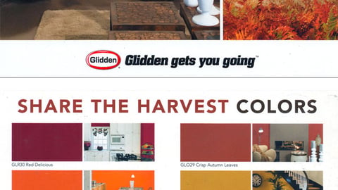 Glidden 'Top 10 Share the Harvest Colors' Take-One