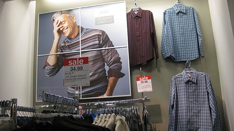 JCPenney Joe Wall Sign