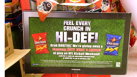 Doritos Football Sweeps Sign