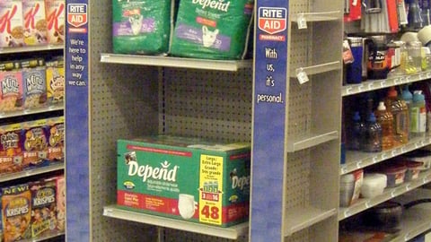 Rite Aid Depend Endcap