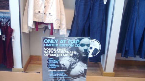 Gap 'Favorite Song' Countertop Sign