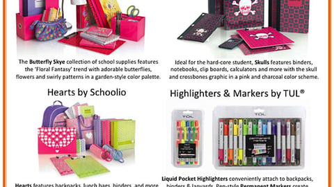 OfficeMax Back-to-School Products Info Sheet