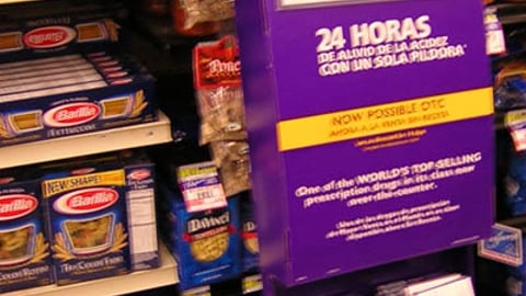 Prilosec Floorstand