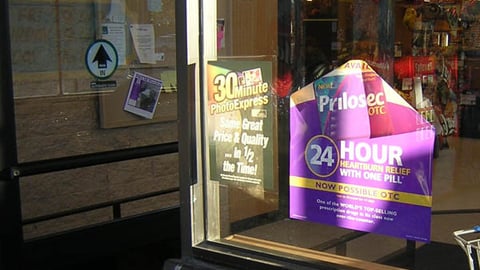Prilosec Window Cling