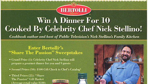 Bertolli Sweeps FSI
