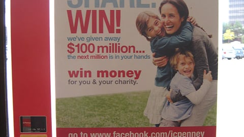 JCPenney 'Care. Share' Sign