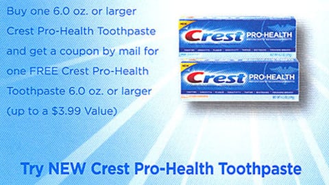 Crest Pro-Health Toothpaste In-Store Coupon