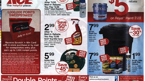 Ace Hardware '1,000,000 Points' Feature