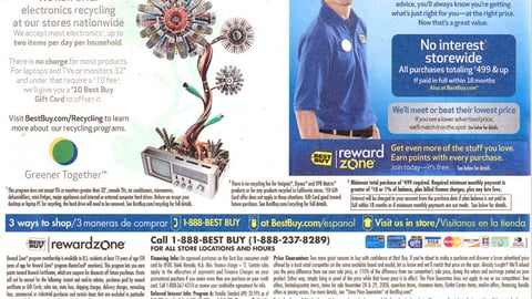 Best Buy Recycling Feature