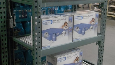BJ's Aerobed Video Endcap