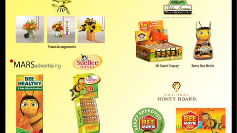 'Bee Movie' Organic Partners Marketing Collateral