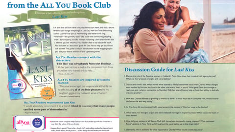 'All You' Book Club 'Last Kiss' Feature