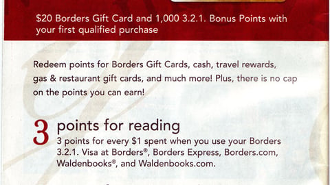 Borders/Visa Credit Card Buyer's Guide Feature