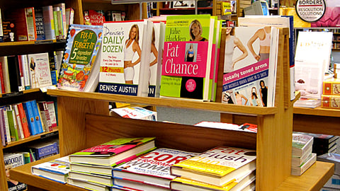 Borders 'Wellness' Table Display