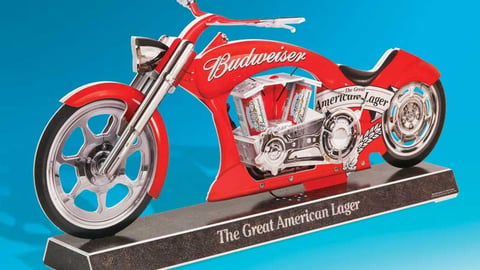 Anheuser-Busch Budweiser Racing Bike Replica