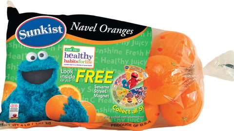 Sunkist Growers Sesame Workshop Packaging
