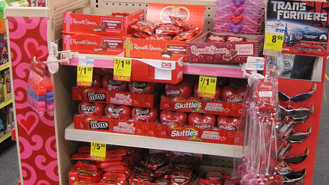 CVS Valentine's Day Candy Endcap
