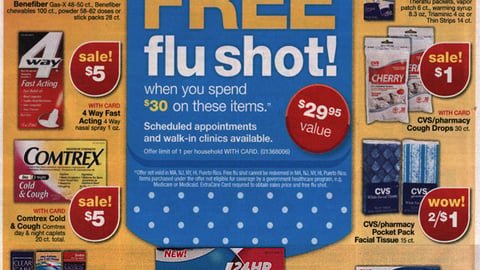 CVS 'Free Flu Shot' Feature