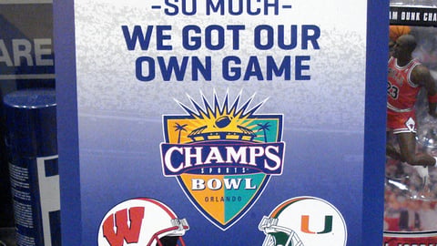 'Champs Sports Bowl' Sign