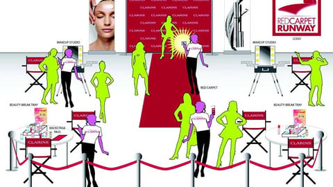 Clarins Red Carpet Runway