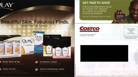 Costco Olay Mailer Cover