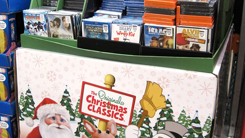 Costco 'Christmas Classics' DVD Pallet Display