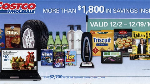 Costco December 2010 Mailer Cover