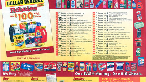 Dollar General Rebate FSI