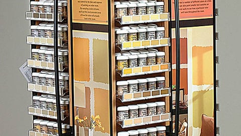 Benjamin Moore Color Sample Spinner Rack