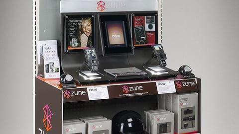 Zune Interactive Touch-Screen Kiosk