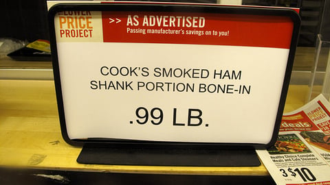 A&P 'Lower Price Project' Framed Sign