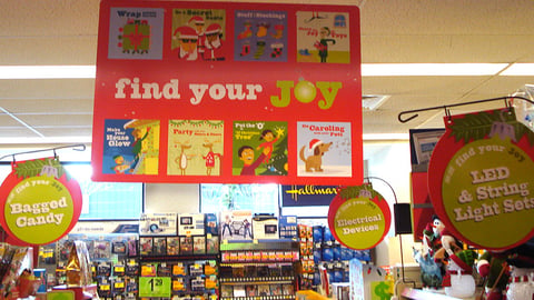Walgreens 'Find Your Joy' Ceiling Sign