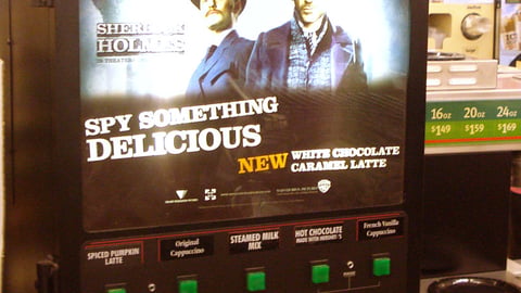 7-Eleven 'Sherlock Homes' Coffee Translite