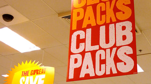 Target 'Great Save' Ceiling Signs
