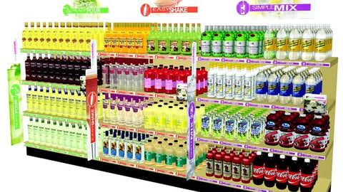 Diageo's Simply Cocktails Display