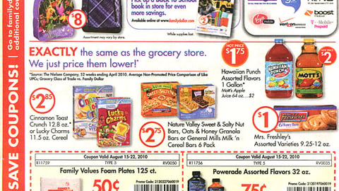 Family Dollar 'Back to School Savings' FSI