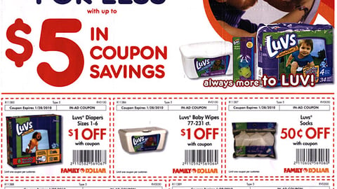 Family Dollar 'Luv Your Baby' Circular