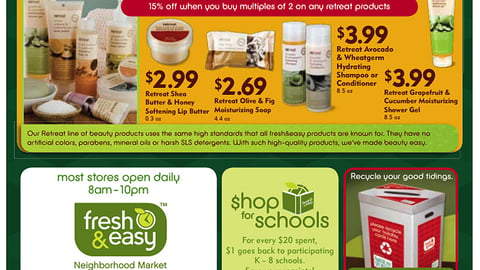 Fresh & Easy 'Recycle Your Good Tidings' Feature