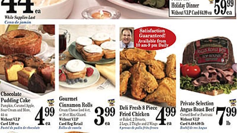 Fry's Holiday Dinner Feature