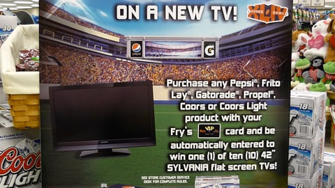 PepsiCo Fry's Super Bowl Sign