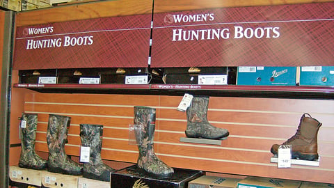 Gander Mountain Footwear Wall