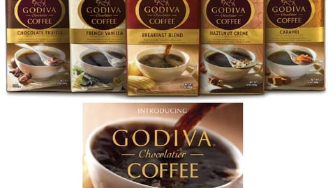 Godiva Coffee Packaging and Signage