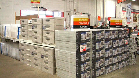 The Home Depot Storage Container Merchandising
