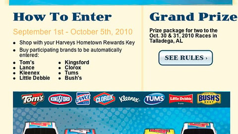 Harveys 'Race to Talladega' Online Ad