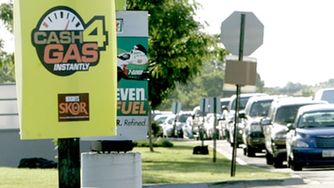 Hershey 'Cash 4 Gas' Outdoor Sign