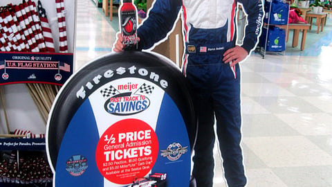 Meijer 'Fast Track to Savings' Standee